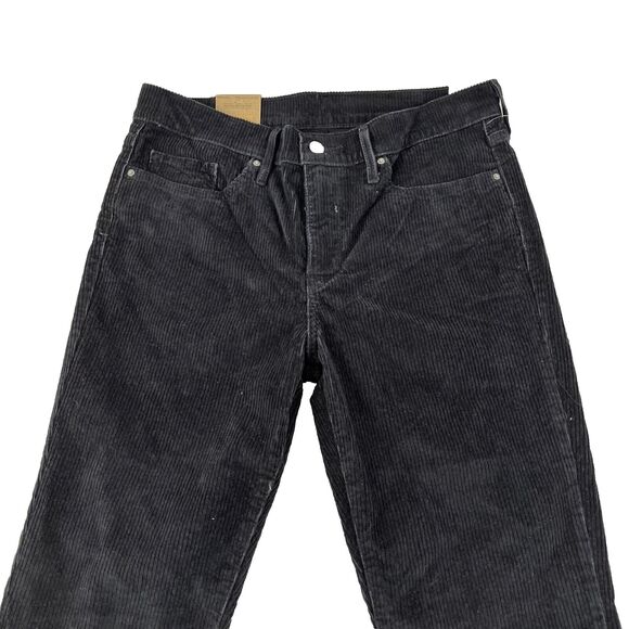 Women’s Levi’s 314 Shaping Straight Black Corduroy Pants Sz 31x30 NWT Irregular - Picture 3 of 7